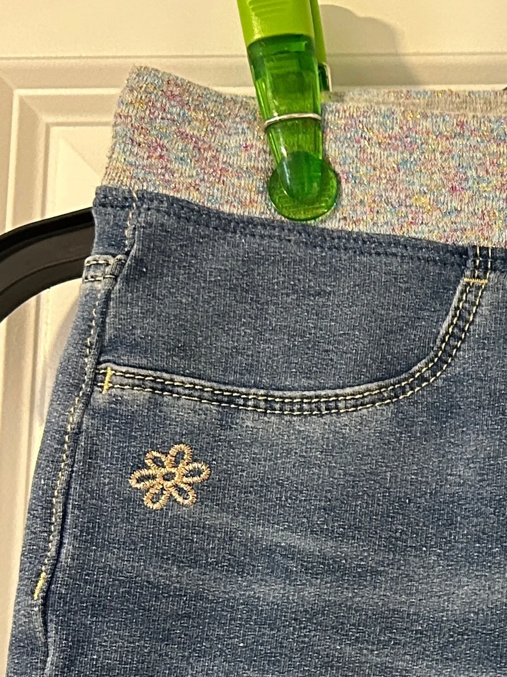 Girls SO Jeggings with Butterfly detail